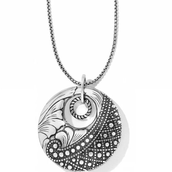 Brighton Trust Your Journey Convertible Necklace Silver-Aqua NWT - Picture 2 of 13